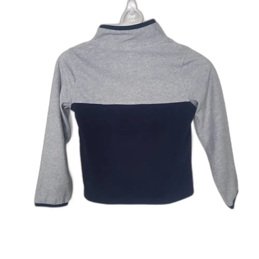 OshKosh B'gosh Boys Fleece Pullover Navy Gray Size 6